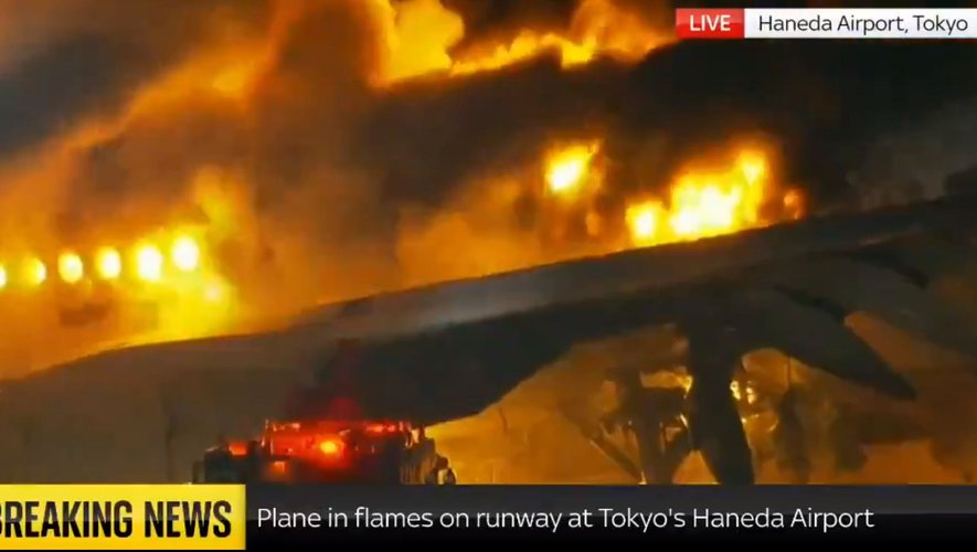 Collision à l'aéroport de Tokyo-Haneda