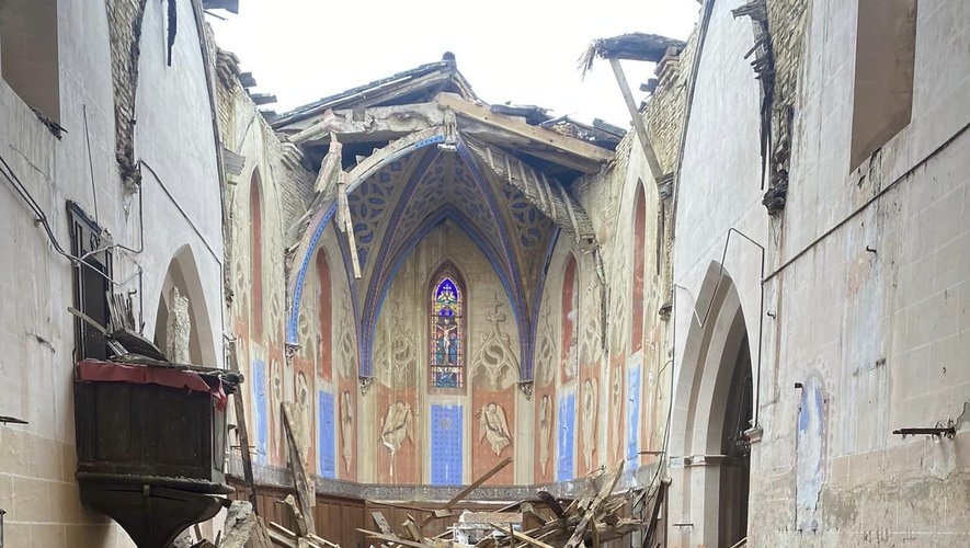 C'est la 2e église du Gers à s'effondrer en moins d'un an.