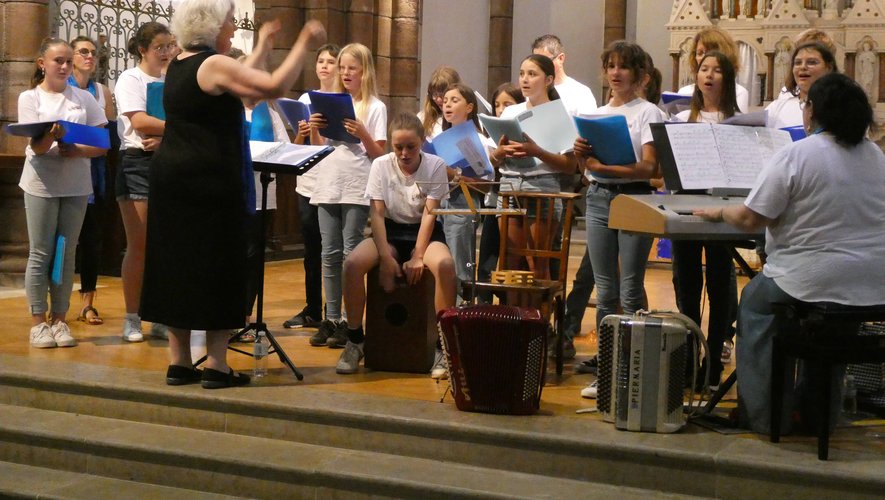 La chorale du collège Denayrouze s’est produiteen public à plusieurs reprises.