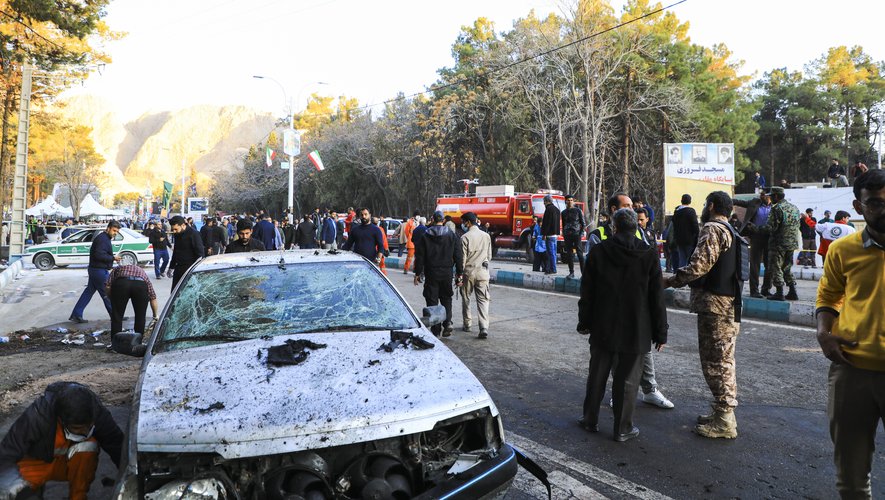 L'attentat s'est produit pendant la commémoration en hommage au général Qasem Soleimani.