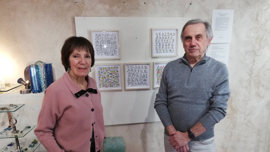 Roselyne Blanc-Bessière et Jacques Gleize présentent leurs œuvres.