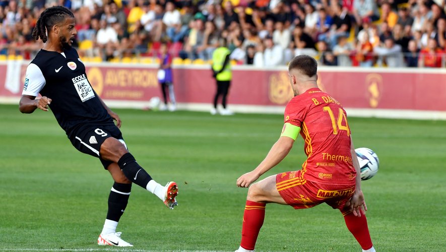 Face à Rodez, l'Angevin Loïs Diony a inscrit l'un des buts les plus rapides de la saison.