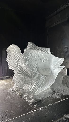 De pâtissier à sculpteur sur glace.