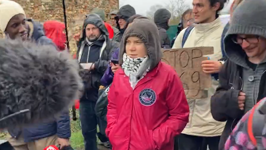 La militante écologiste suédoise, Greta Thunberg, est arrivée dans le Tarn aux côtés des opposants à l'A69.