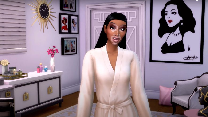 La mannequin Winnie Harlow a collaboré avec Les Sims 4.