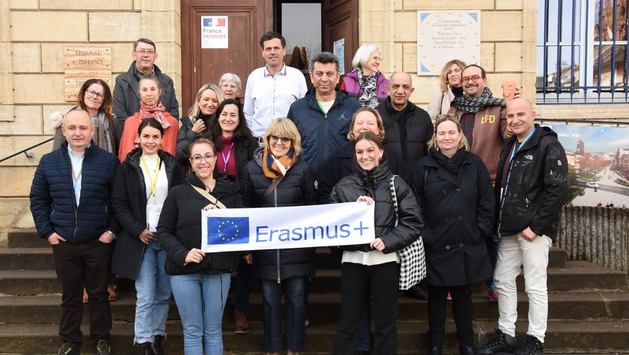 Réception en mairie pour les échanges Erasmus