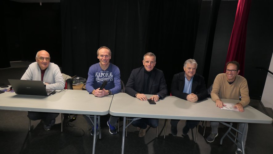 Le président de LPA Hélian Cavalié entouré de Jean-Philippe Sadoul, Laurent Portal, Alain Cabaniol et Christophe Bouscayrol.