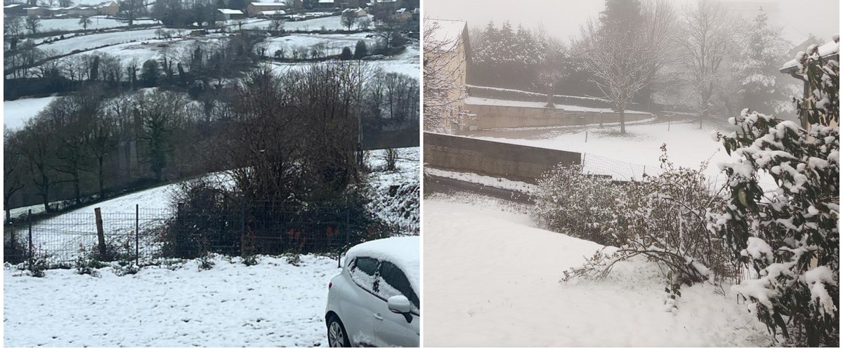 Météo : Baraqueville, Druelle, Pont-de-Salars, Millau... la neige tombe en Aveyron, placé en vigilance jaune ce dimanche