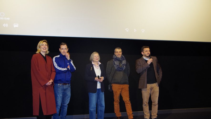 "Vous êtes le pays d’Olympe",  Julie Gayet a présenté son télé-film aux Villefranchois