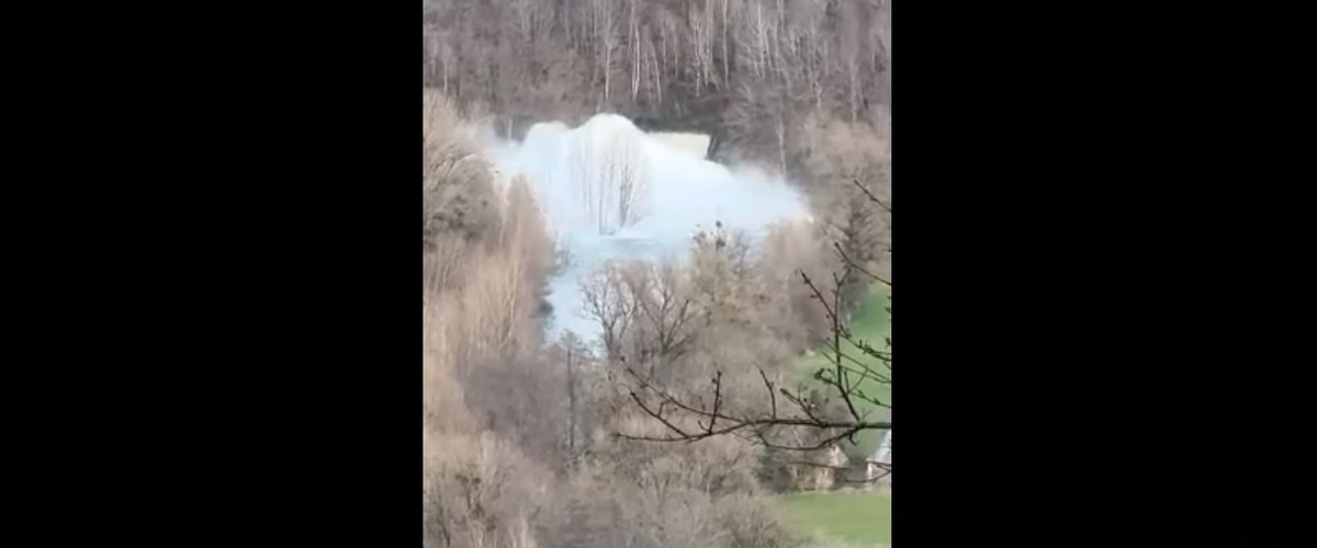 MÉTÉO. Un puissant geyser : après les intempéries, l'impressionnante vidéo du barrage de Castelnau-Lassouts en Aveyron