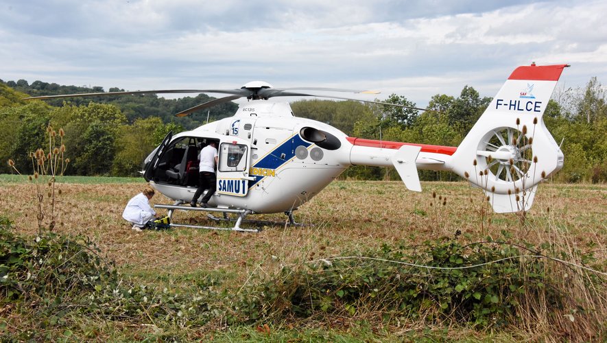 L’hélicoptère du Samu a évacué la victime à Toulouse.
