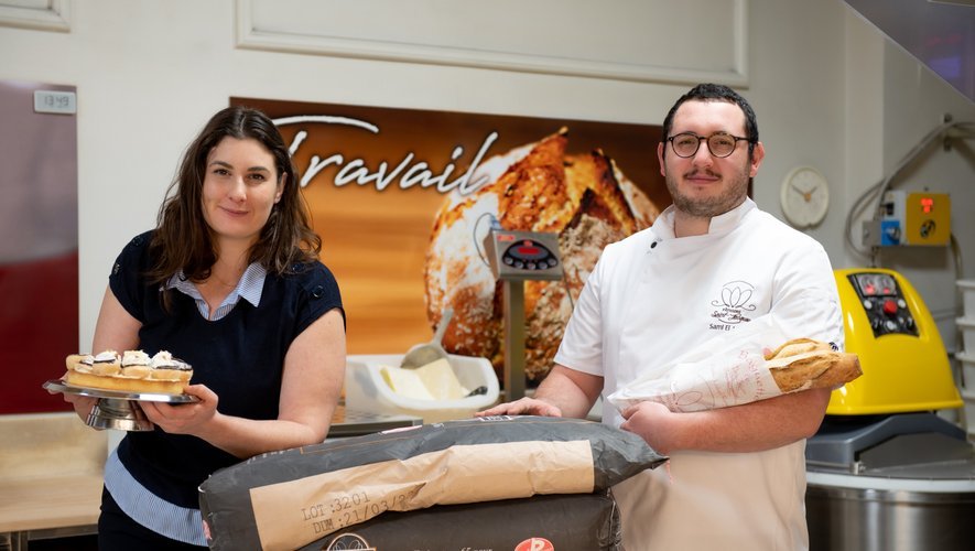 Sami et Mirvette El Jaza, frère et soeur, ont repris il y a trois ans maintenant la pâtisserie Saint-Jacques à Millau.
