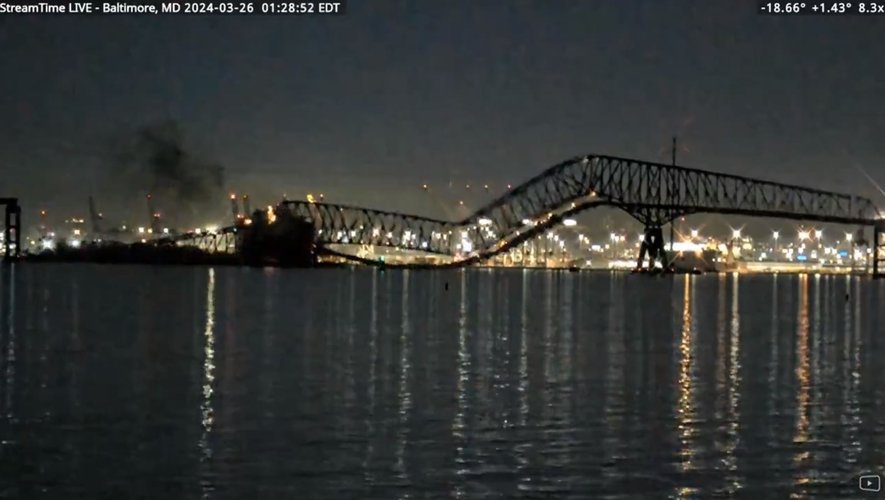Le pont de Baltimore a chuté après avoir été percuté par un cargo.