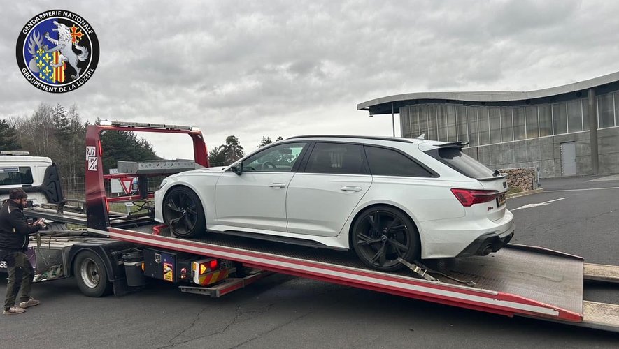 Le conducteur a dû s’acquitter d’une consignation de 1 500 € et son véhicule Audi RS.6 a été lui aussi placé en fourrière administrative".