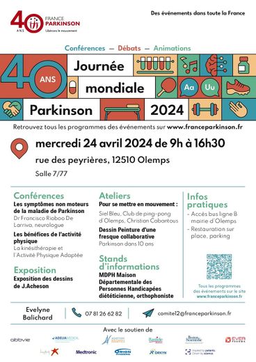 La journée mondiale Parkinson se déroulera à la 777 le 24 avril