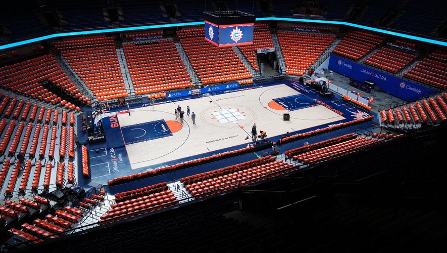 La salle de basket de la Mohegan Sun Arena, d’une capacité d’environ 10 000 places.