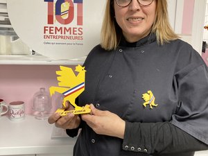 Ambassadrice de l'Aveyron pour les femmes entrepreneurs, la pâtissière Rachida El Houari a été reçue à Matignon