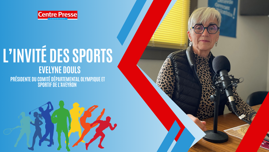 Evelyne Douls, présidente du comité départemental olympique de l’Aveyron, est l’invitée des Sports.
