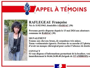 Disparition inquiétante : une femme introuvable depuis une semaine dans le Gard, la gendarmerie lance un appel à témoins