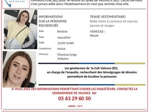 Occitanie : on recherche Océane, 16 ans, disparue depuis une semaine alors qu'elle se rendait au lycée