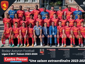 Ligue 2 : le poster de l'équipe du Raf de la saison 2023-2024 à retrouver avec votre journal Centre Presse Aveyron de samedi
