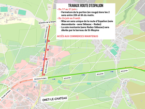 Onet-le-Château : les travaux route d'Espalion vont entraîner quelques perturbations, voici jusqu'à quand