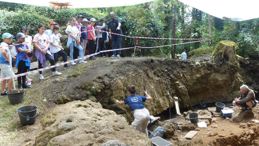 Montrose. The archaeological space welcomed more than 1000 students at the end of the academic year.