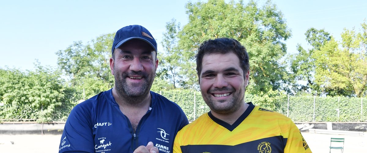 Quilles de huit : Christophe Marcillac (Sainte-Geneviève) et Clément Gomez (Balsac), champions de l’Aveyron !