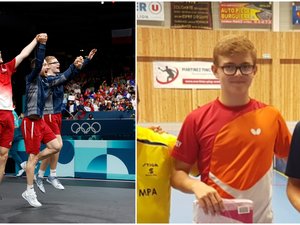 Médaillés de bronze aux JO de Paris : quand Félix et Alexis Lebrun étaient venus disputer un tournoi de tennis de table en Aveyron