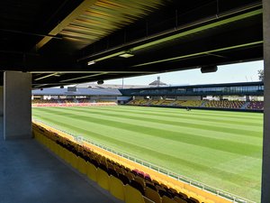 PHOTOS. Nouvelle tribune de 2000 places, suite des travaux... Découvrez comment le stade Paul-Lignon s'agrandit