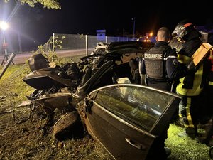 Quatre morts dans un violent accident dans le Doubs : la voiture roulait bien à 180 km/h, le conducteur était alcoolisé