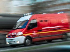 La voiture fait une sortie de route sur la RD 29, sa chute en contrebas est stoppée par des arbres