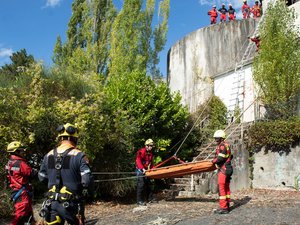 Des sapeurs-pompiers de Belgique et de toute la France en Aveyron pour se former au sauvetage et à la recherche