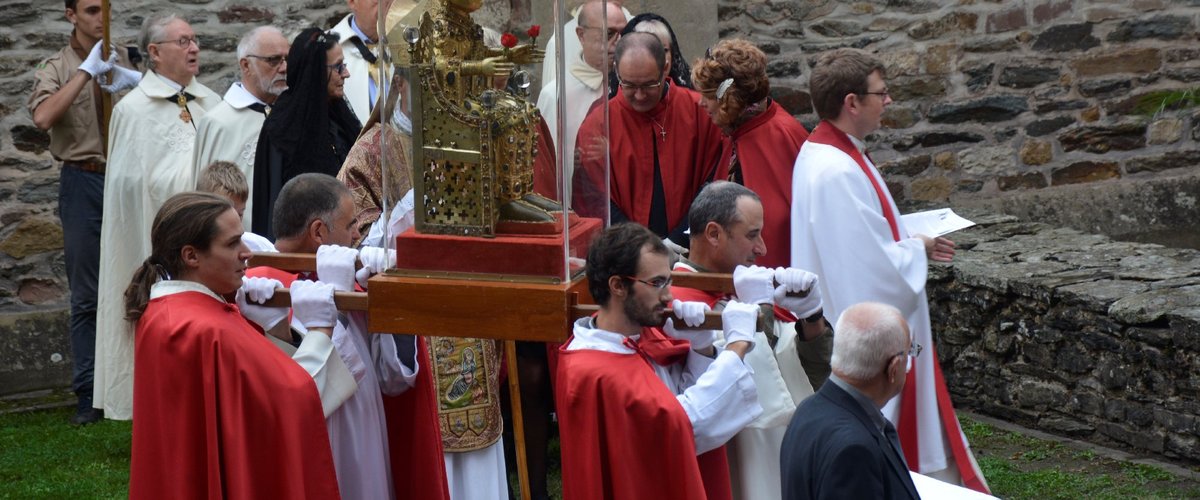 Conques-en-Rouergue. La fête de Sainte-Foy fidèle au rendez-vous