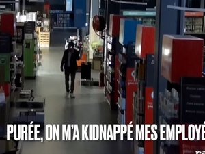 Les employés du supermarché se cachent pour faire une belle surprise au patron, il appelle la police en craignant un braquage