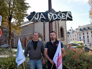 VIDÉO. Colère des agriculteurs : le panneau de la préfecture bâché à Rodez, FDSEA et JA de l'Aveyron prêts à se mobiliser