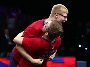 Tennis de table : les frères Lebrun champions d'Europe en double, l'aîné Alexis dispute la finale du simple