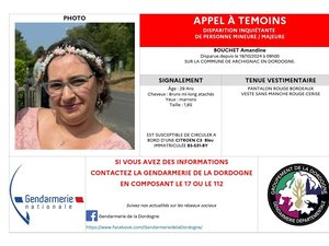 Disparition inquiétante : partie sans son portable et introuvable depuis le 19 octobre, un appel à témoins lancé pour retrouver Amandine, 29 ans