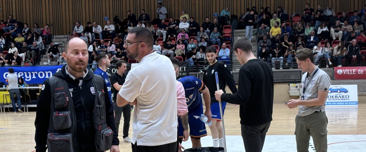 Handball : l’Amphithéâtre de Rodez prend l’eau, le match du Roc a été arrêté et a repris