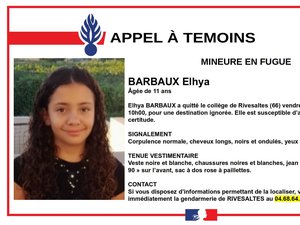 Disparition inquiétante : une enfant de 11 ans se volatilise en partant du collège, un appel à témoins lancé