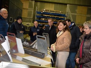 Visite de Carole Delga en Aveyron : la présidente de région dans les locaux d'ATS