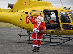 À Rodez, le père Noël débarque en hélicoptère ce dimanche 15 décembre !