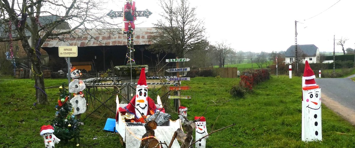 Druelle Balsac. Hameau de Lagarrigue : la belle décoration des riverains pour Noël