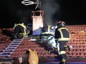 Sorties de route liées au verglas, feu de toiture, chute : les pompiers ont une fin d'année 2024 agitée dans le bassin decazevillois