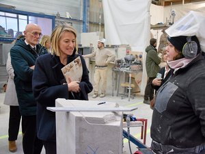 L'apprentissage au coeur de la visite ministérielle d'Astrid Panosyan-Bouvet en Aveyron