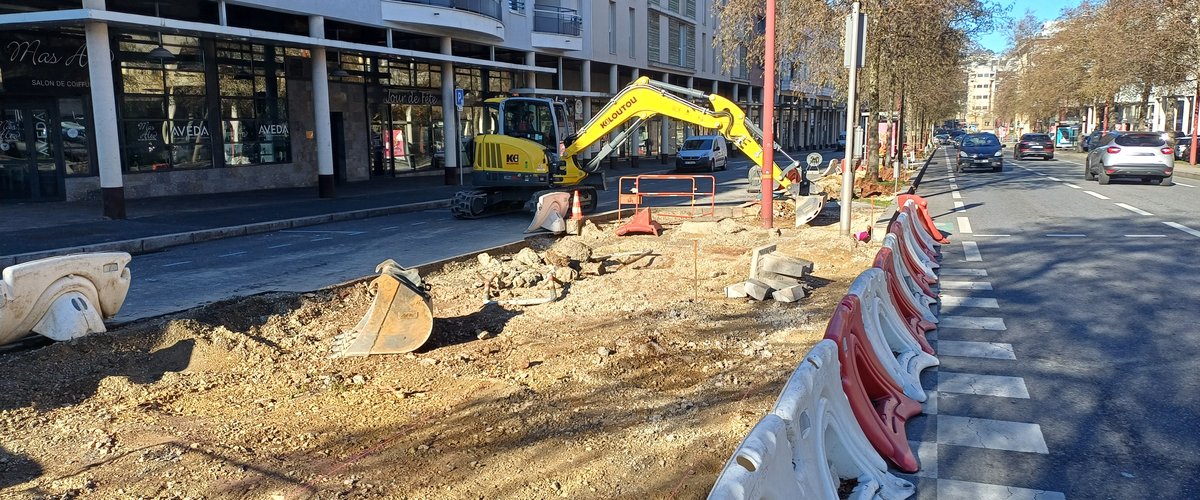 La végétalisation et la sécurisation des contre-allées de Bourran sont en cours à Rodez