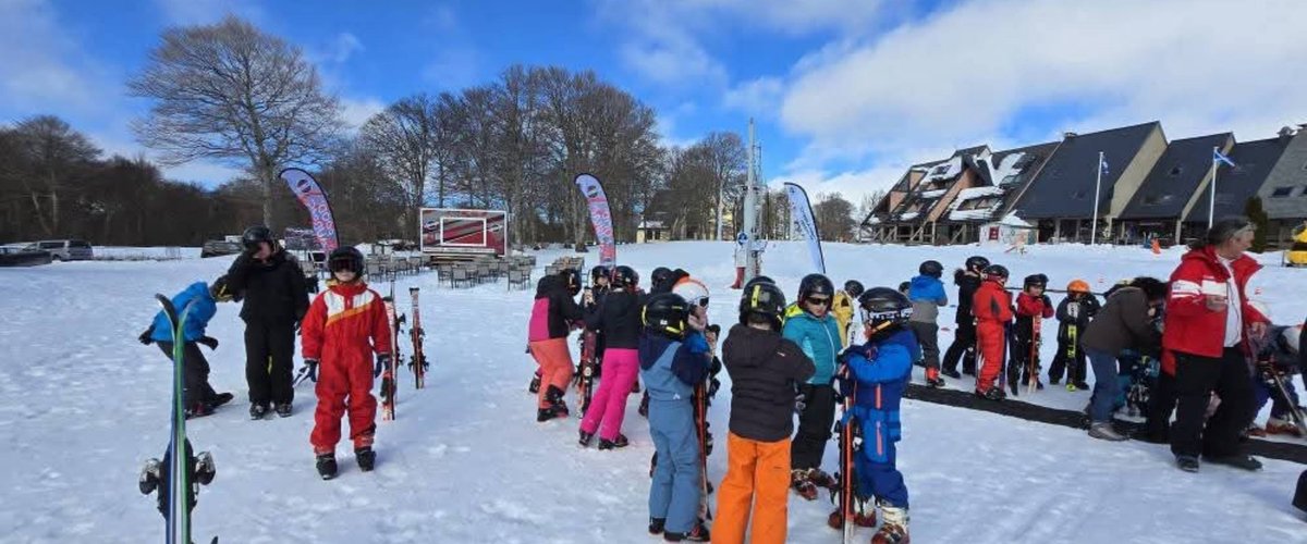 Laissac-Sévérac l'Église. Une belle journée de ski  pour les écoliers de Sainte-Angèle