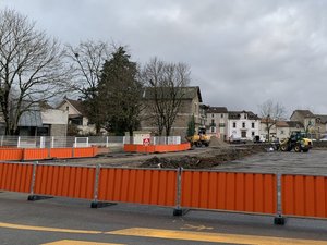 Une odeur inquiétante : une fuite de gaz sur le chantier de la place Fontanges à Villefranche-de-Rouergue