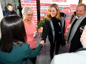 "C'est là que je me suis retrouvée confrontée pour la première fois au sexisme le plus crasse", la présidente de l'Assemblée nationale à Rodez vendredi pour la sortie de son livre