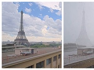 VIDÉO. D'un ciel bleu à une tempête de grêle en quelques minutes : l'impressionnant timelapse du déluge qui s'est abattu sur Paris